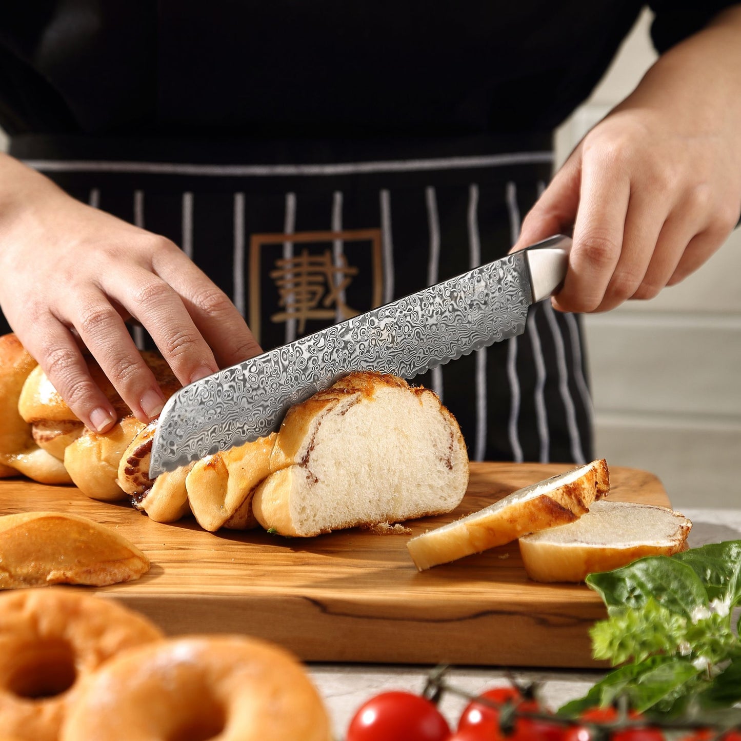 ZAYIKO Serie "BlackEdition" - Brotmesser