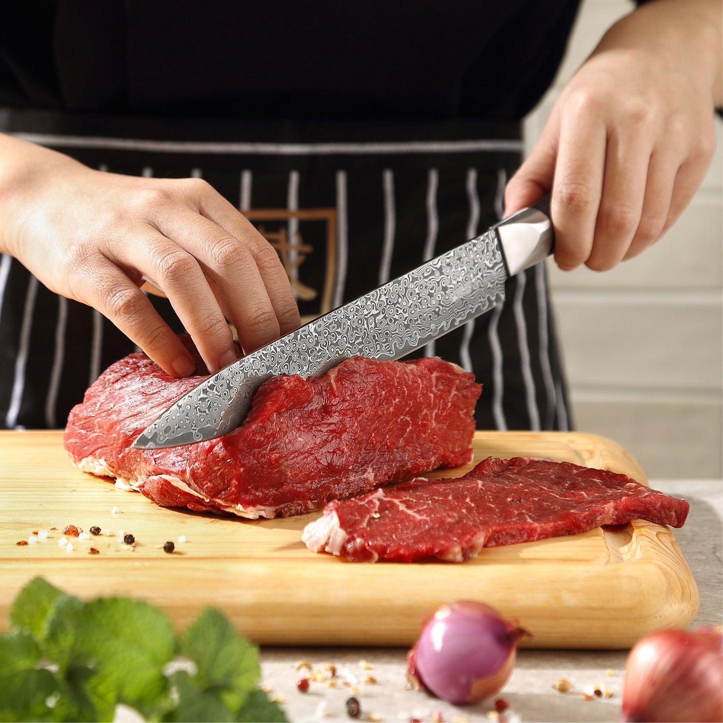 ZAYIKO Serie "BlackEdition" - Tranchier- und Fleischmesser