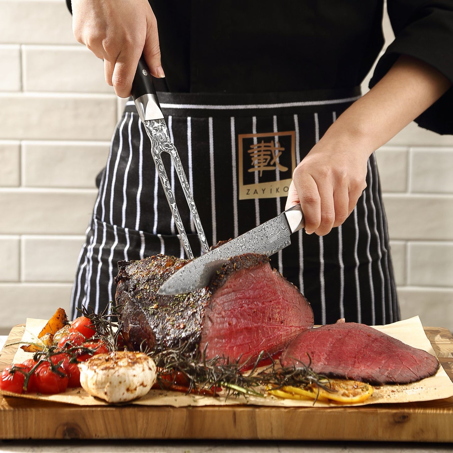 ZAYIKO Serie "BlackEdition" - Tranchiergabel