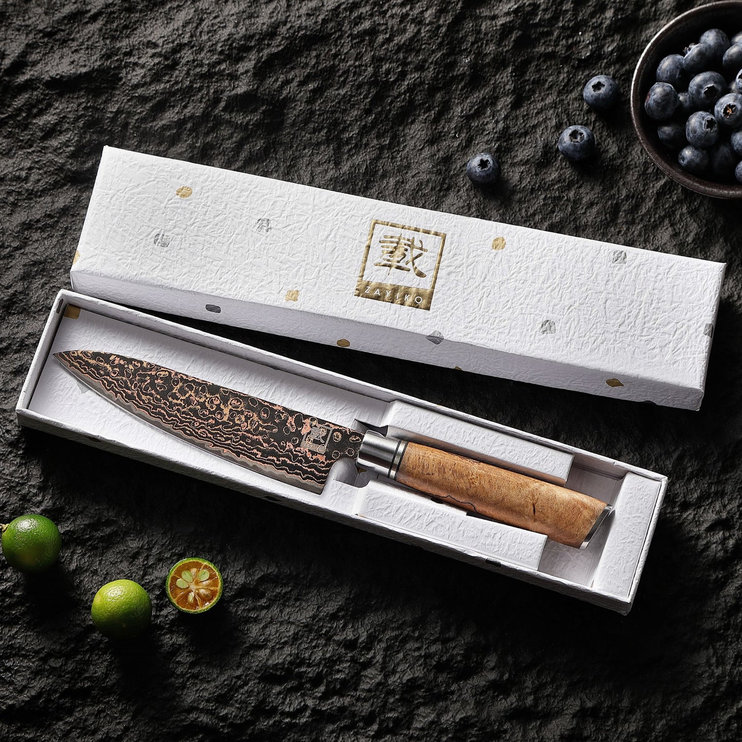 ZAYIKO Serie "BlackMagma" - Allzweckmesser