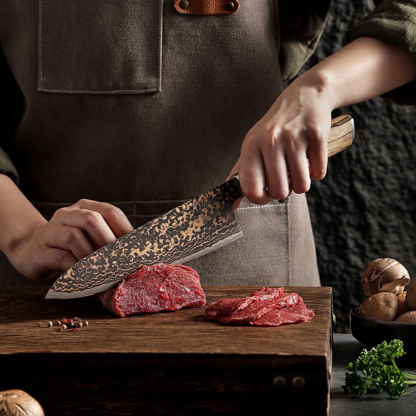 ZAYIKO Serie "BlackMagma" - Chefmesser