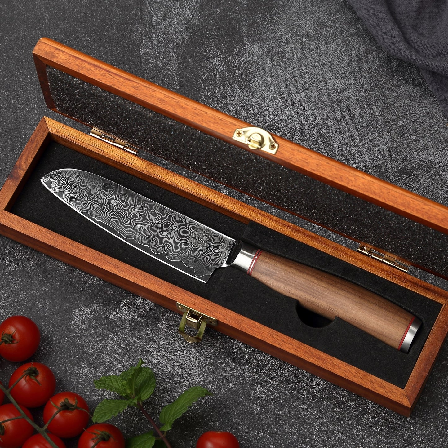 ZAYIKO Serie "Kurumi" - Kleines Santokumesser