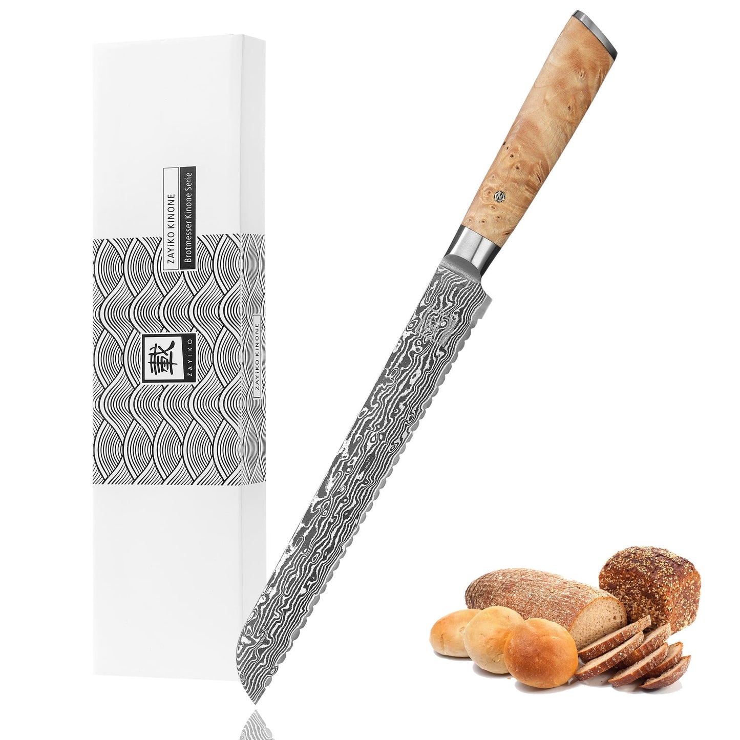 ZAYIKO Serie "Kinone" - Langes Brotmesser