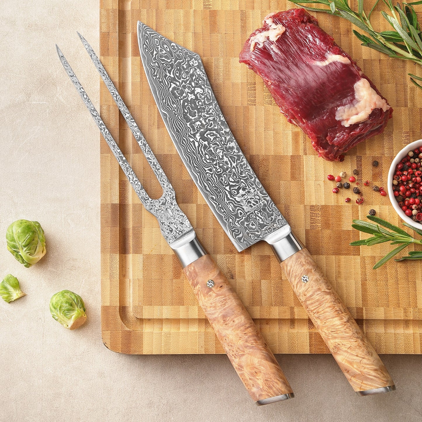 ZAYIKO Serie "Kinone" -  2-er Tranchier-Set