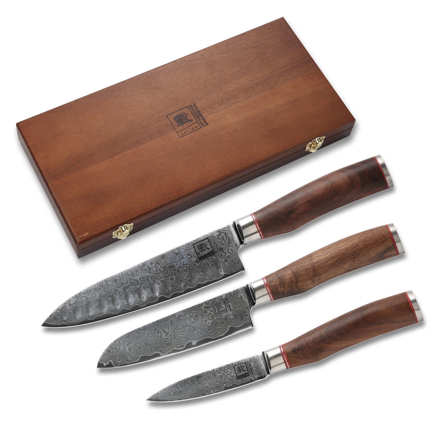 ZAYIKO Serie "Kurumi" - 3er Messerset