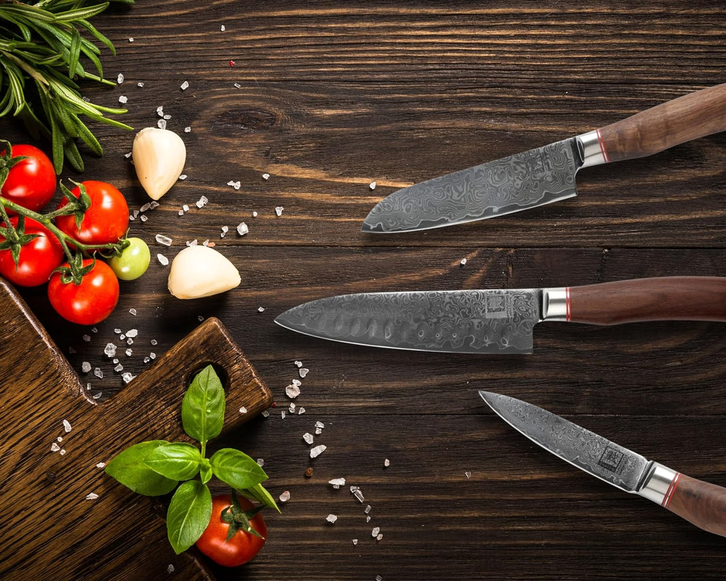 ZAYIKO Serie "Kurumi" - 3er Messerset