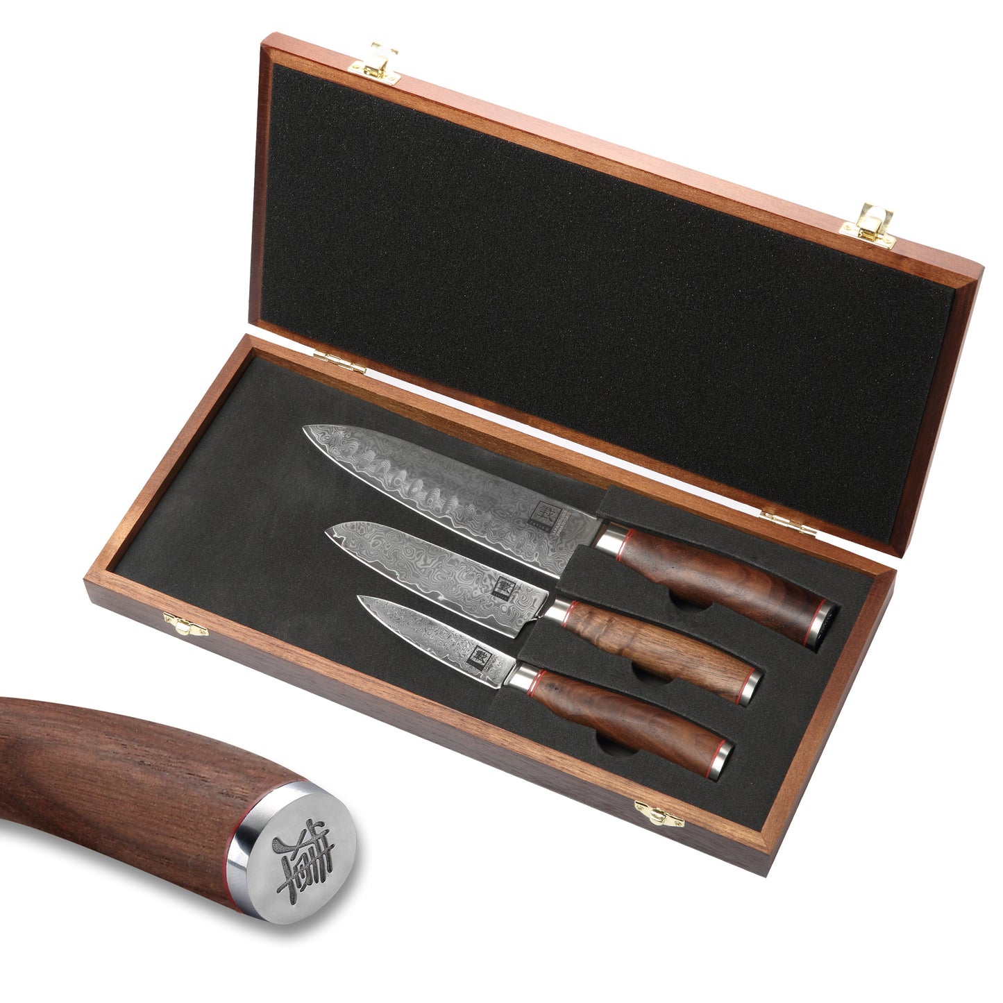 ZAYIKO Serie "Kurumi" - 3er Messerset