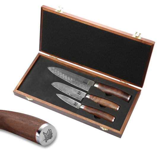 ZAYIKO Serie "Kurumi" - 4er Steakmesser