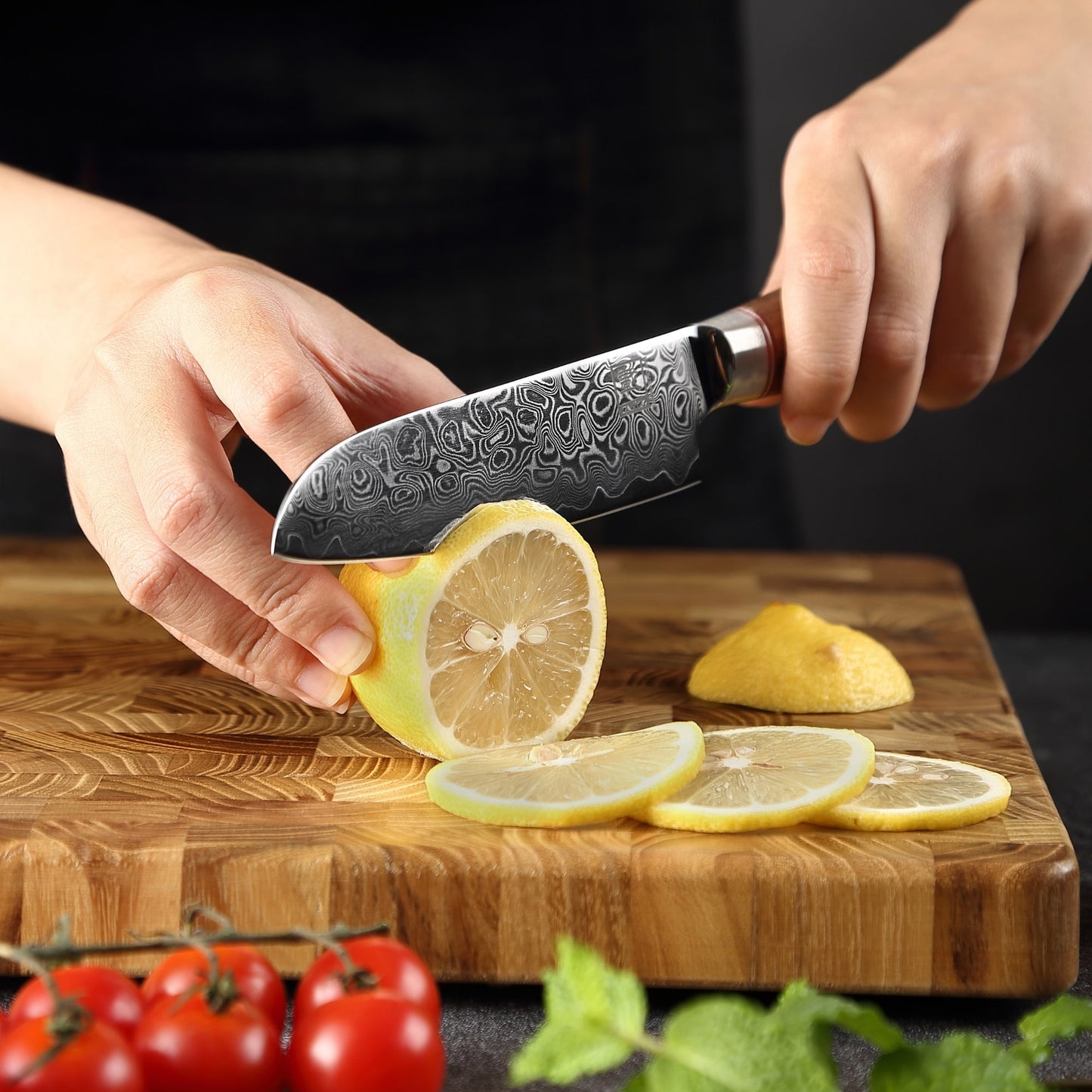 ZAYIKO Serie "Kurumi" - Kleines Santokumesser