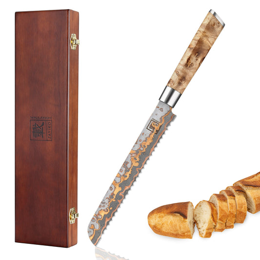 ZAYIKO Serie "MysticMagma" - Brotmesser