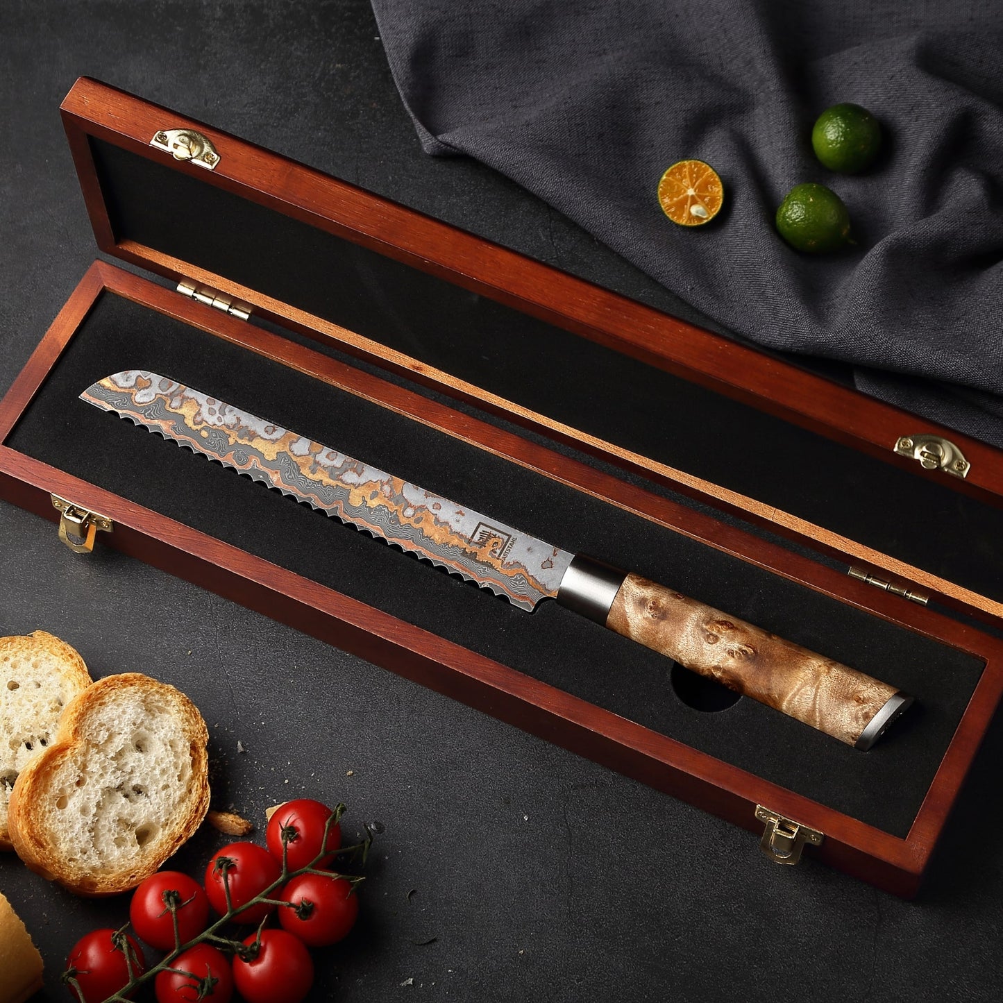 ZAYIKO Serie "MysticMagma" - Brotmesser