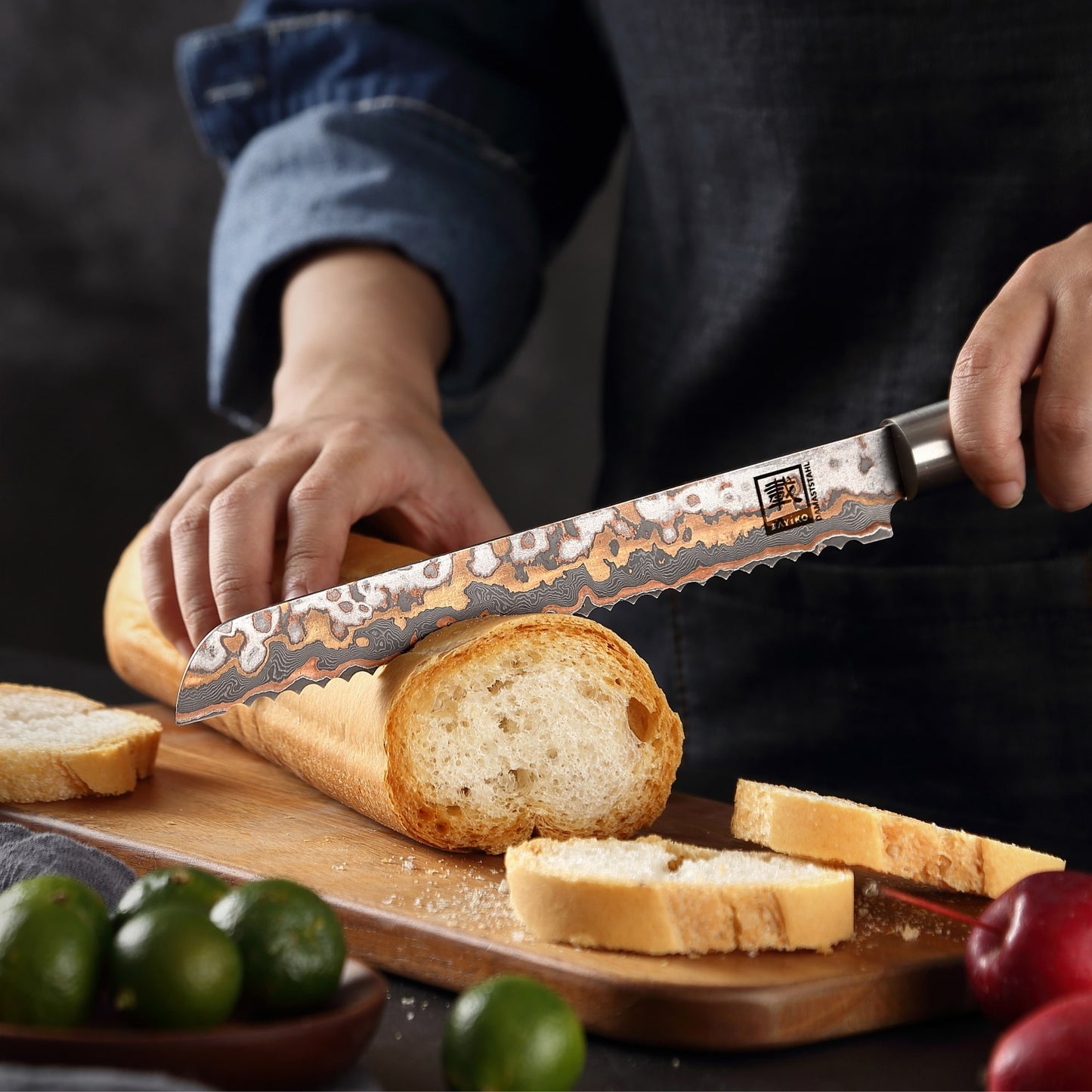 ZAYIKO Serie "MysticMagma" - Brotmesser