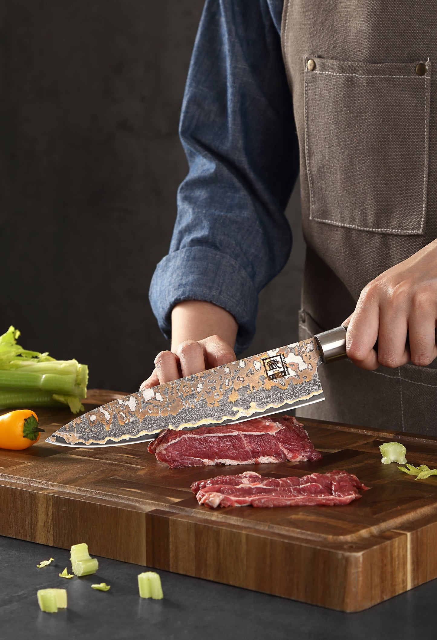 ZAYIKO Serie "MysticMagma" - Chefmesser