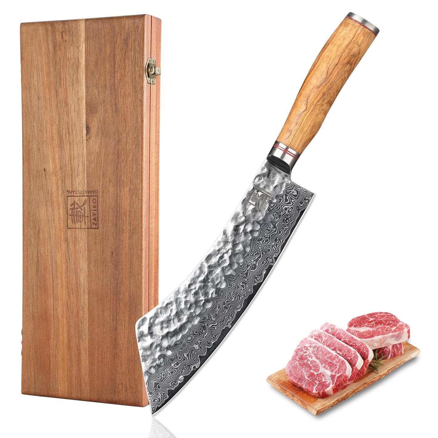 ZAYIKO Serie "Olive" - Blockmesser Hakata Bocho