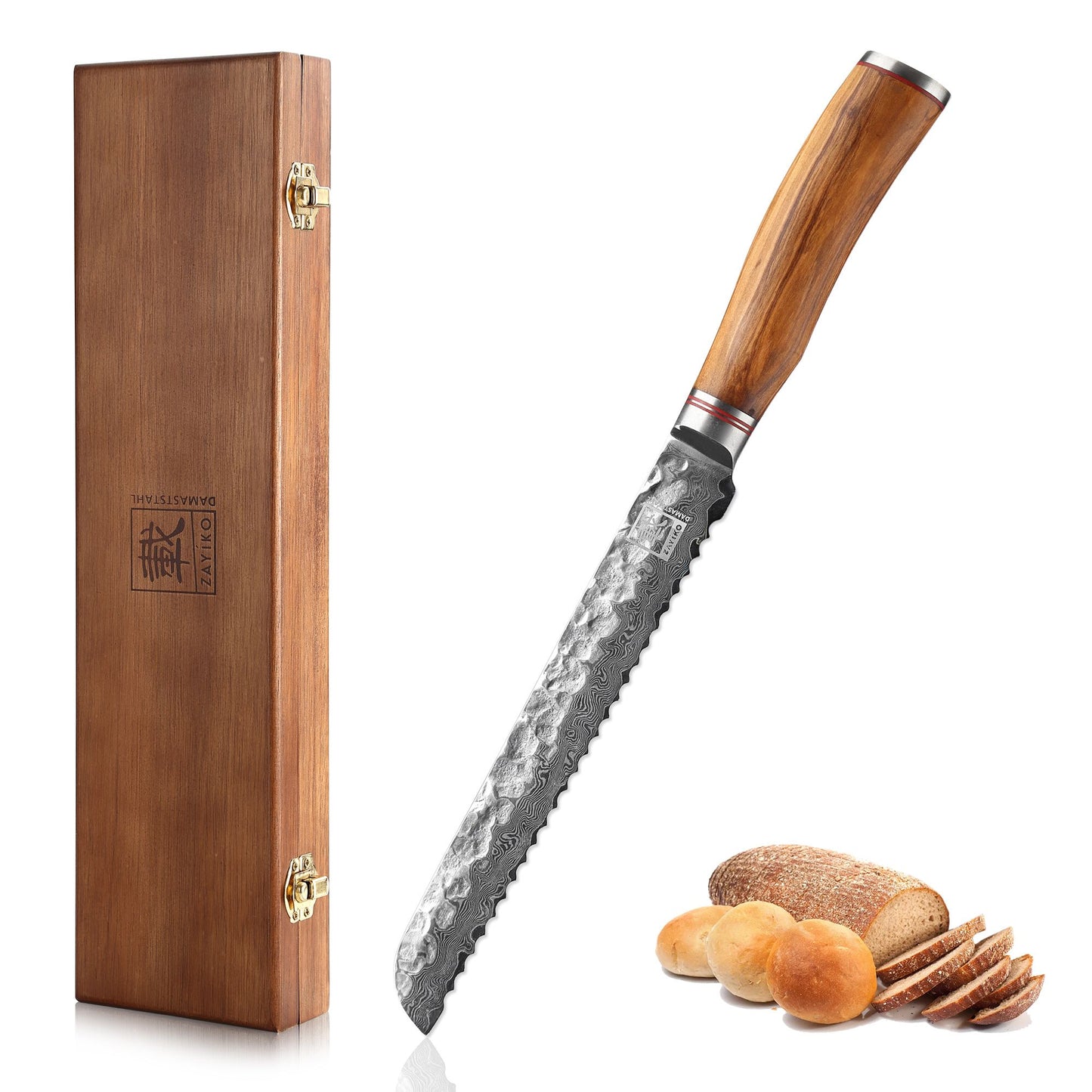 ZAYIKO Serie "Olive" - Brotmesser