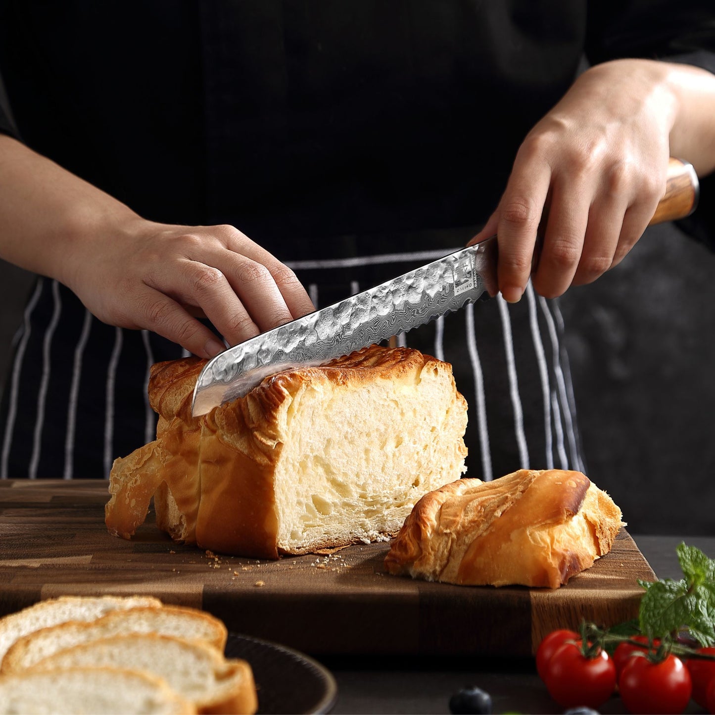 ZAYIKO Serie "Olive" - Brotmesser