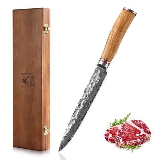 ZAYIKO Serie "Olive" - Tranchier- und Fleischmesser