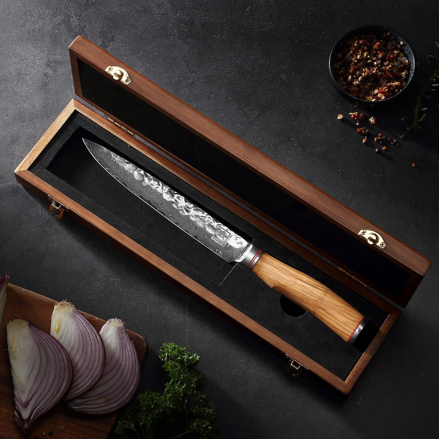 ZAYIKO Serie "Olive" - Tranchier- und Fleischmesser