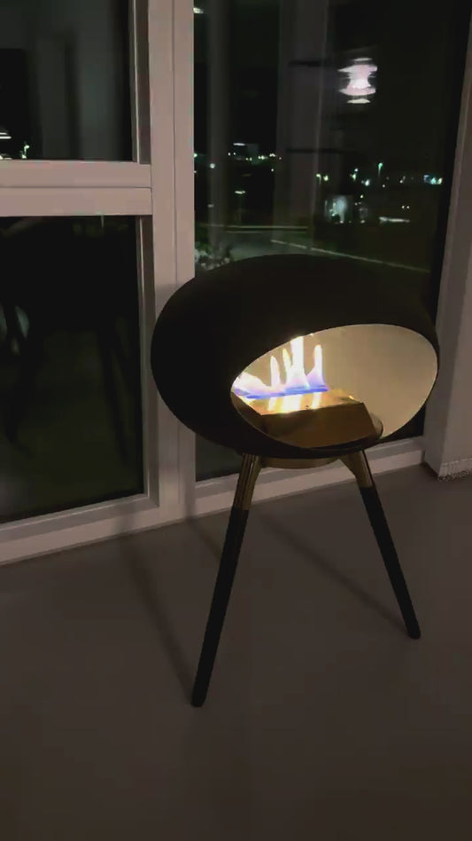 Le Feu - Black Ground Wood Low